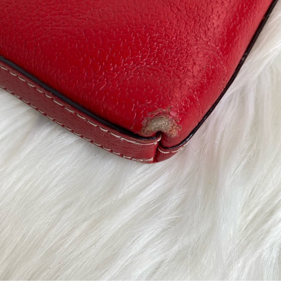 Kate Spade Red Pebbled Leather Clutch/Wallet - Picture 3 of 6